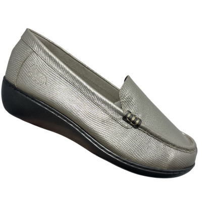 Romulo Casual Cuero Platino Mujer Talla 36 Ref 3733 